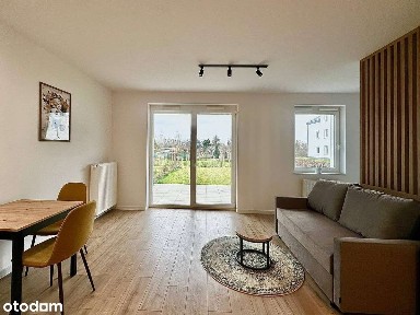 Kawalerka z Ogródkiem 46m2 | Pierwszy Najem | Teren Zamknięty
