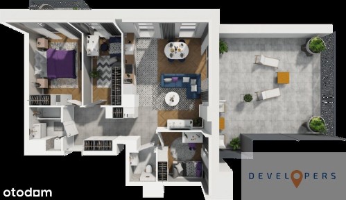 Rodzinne mieszkanie 4 pokojowe z dużym tarasem