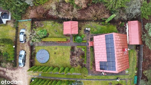 Sielski dom z altanką na Kaszubach |panele fotowoltaiczne jezioro las