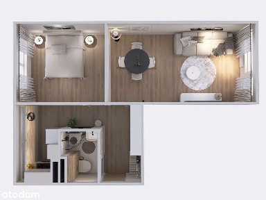 Nowoczesne mieszkanie gotowe do zamieszkania po generalnym remoncie