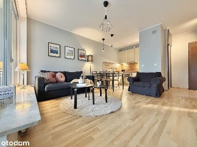 Apartament przy plaży z widokiem na las | AQUAMARINA | 43,5 m2