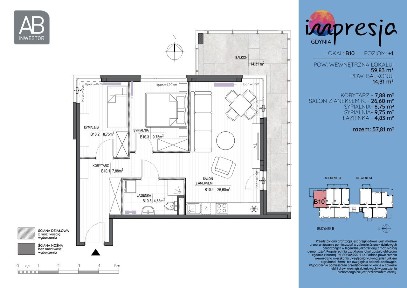 3-pokojowe mieszkanie 59m2 + balkon Bezpośrednio