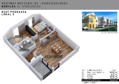 Komfortowe mieszkanie, idealna lokalizacja 57m2 Kobyłka