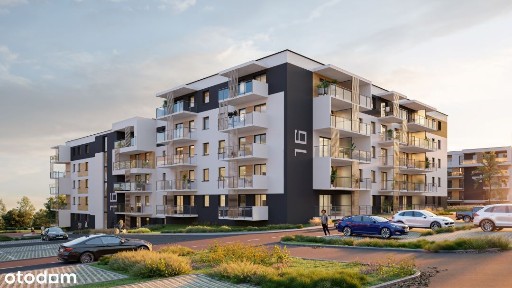 2 pokoje 46,62 m² z balkonem |Niska zabudowa z windą