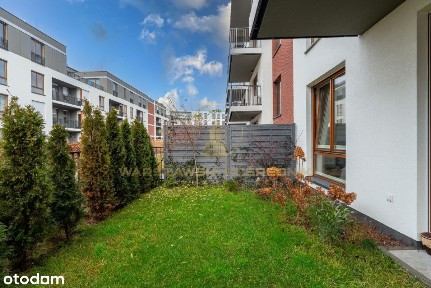 Komfortowe i wyposażone 2 pok z ogrodem, jak nowe