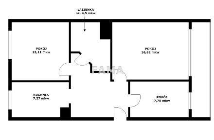 3-pok., 60,1 mkw, Południe, Jedn. E, loggia