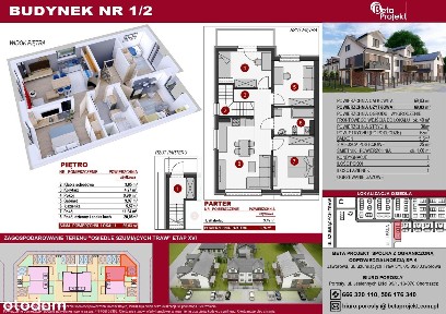 Mieszkanie na piętrze 69m2 z ogródkiem