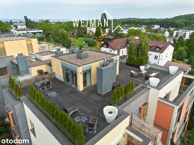 Gdynia Orłowo - 2 poziomy - taras - widok na morze