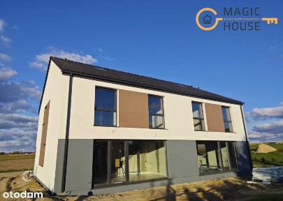 Nowoczesny dom w zabudowie bliźniaczej - Przodkowo