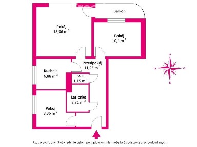 3 pokojowe mieszkanie, os. Jagiellońskie