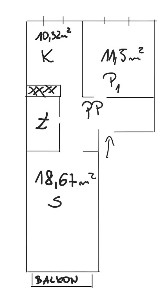 Bezpośrednio sprzedam mieszkanie, Balkon, niskie piętro.