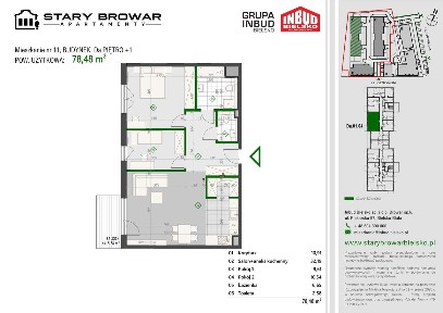 Stary Browar | mieszkanie 3-pok. | D11