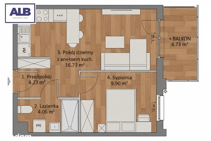 Mieszkanie 2-pokojowe w świetnej lokalizacji!