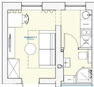 Mieszkanie, 31 m², Szczecin