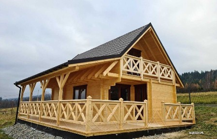 Domy Drewniane Letniskowe MODEL L44 Bale JARMAT.PL Bale Producent
