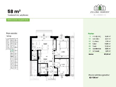 Apartament z dużym ogrodem 95m2 - Miasteczko Zielone Ogrody