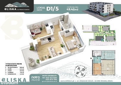 Bliska4.Szyndzielnia | mieszkanie 3-pok. | D1/5
