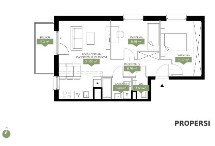 Ostatnie narożne! / 3 pokoje ul. Duża góra