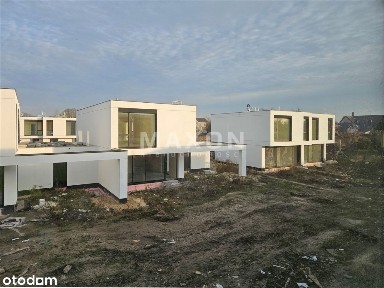 nowoczesna bryła-bliźniak - ogródek