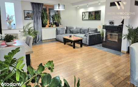 Mirków, duże mieszkanie z ogródkiem