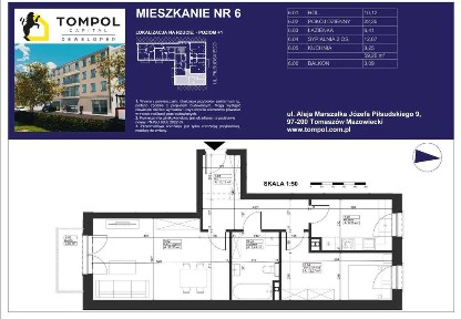 PIŁSUDSKIEGO 9 | nowe mieszkania | 3-pok. 59,20 m2