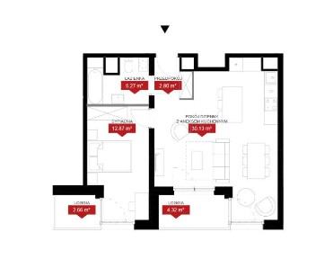 W sąsiedztwie Bulwarów Odry | Dwustronne | Balkon