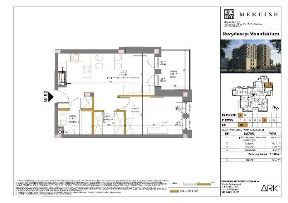 Rezydencja Manufaktura | Apartament 2-pok. | A82