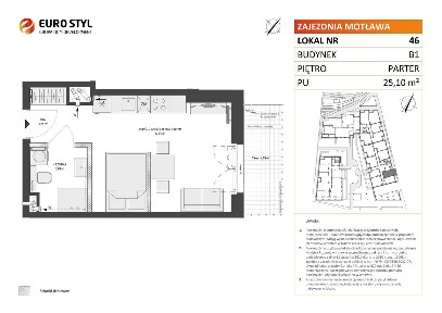 1-pokojowe mieszkanie 25m2 + taras Bezpośrednio