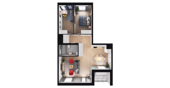 3-pokojowe mieszkanie 63m2 + balkon Bez Prowizji