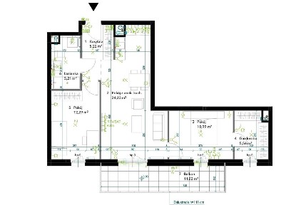 3 pok DUŻY BALKON ** SYPIALNIA Z GARDEROBĄ ! * Funkcjonalny rozkład *