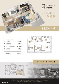 3 pokoje, I piętro, DUŻY BALKON, okna na południe