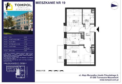 PIŁSUDSKIEGO 9 | nowe mieszkania | 2-pok. 41,65 m2