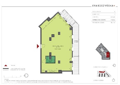 1-pokojowe mieszkanie 91 m² (B.7.M.02) | Grabiszyńska +| Od zaraz