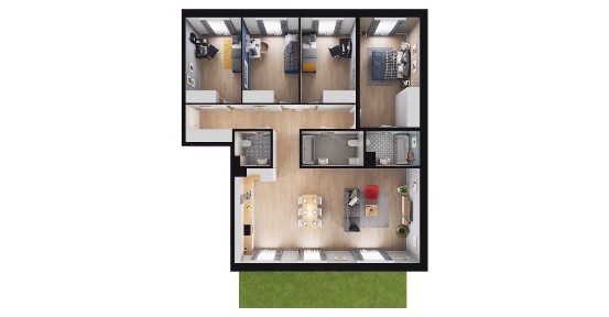 5-pokojowe mieszkanie 116m2 + ogródek Bez Prowizji