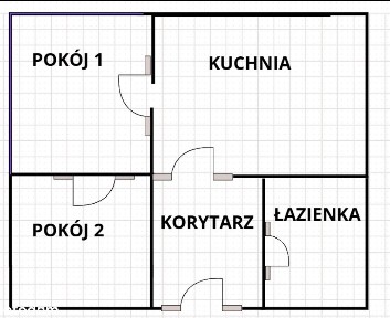 Mieszkanie dwupokojowe 47,69m2 z ogródkiem