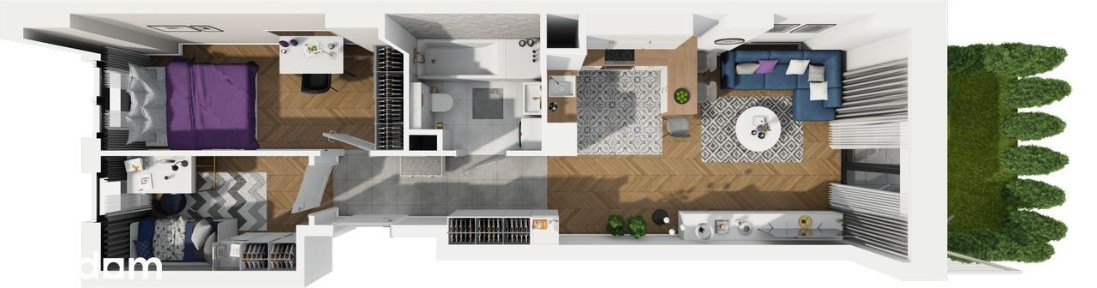 3 pokoje z ogródkiem | Tramwaj 150m | WINOGRADY | Nowe osiedle