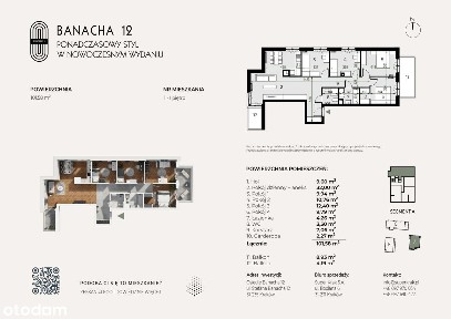 5-pokojowe mieszkanie 101m2 + 2 balkony