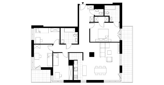 5-pokojowe mieszkanie 122m2 + 2 balkony