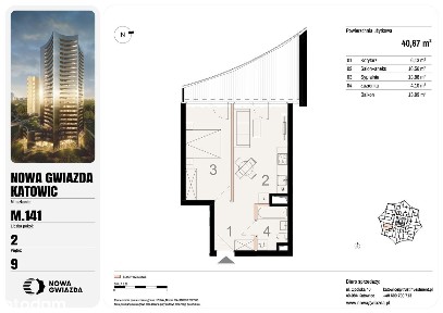 2-pokojowe mieszkanie 40m2 + balkon Bezpośrednio