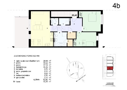 Segmenty Familijna | mieszkanie 3-pok. | 4B