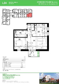 Mieszkanie L24 | 50,63 m² | 2 pok. | Cicha okolica