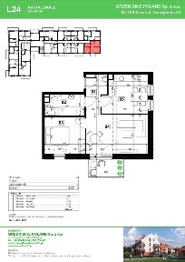 Mieszkanie L24 | 50,63 m² | 2 pok. | Cicha okolica