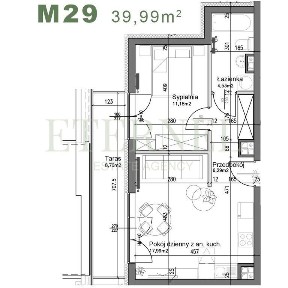 Funkcjonalne mieszkanie 2-pokojowe 39,99 m Czyżyny
