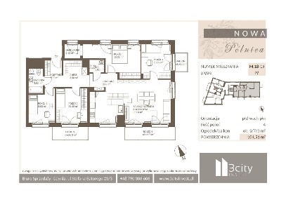Apartament 105,63 m2 w sercu Jasienia- Nowa Pólnica