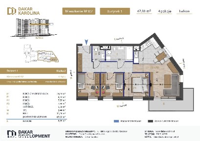 Mieszkanie 4-pokojowe |Duży balkon |Winda |Projektant