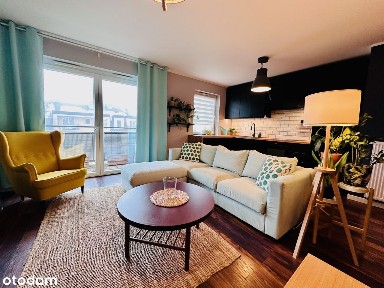 Komedy, 2pokoje, 51,73m², wysoki standard, balkon, 2 miejsca postojowe