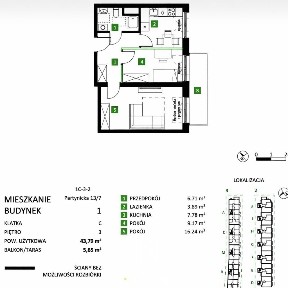 Nowe mieszkanie z dużym balkonem