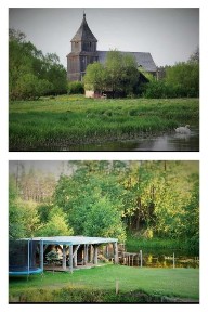 Dom z dużą działką i domkiem letniskowym nad rzeką