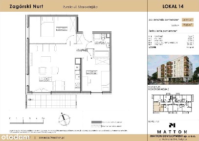 Mieszkanie 3-pokojowe z balkonem - Centrum Rumi