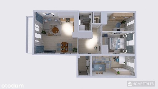 PRYWATNIE!|4 pok z balkonem|PO REMONCIE|Dużo zieleni|Puszcza Bukowa